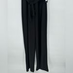 Bebe  Women's Ruffle Halter Tie Neck Jumpsuit‎ Pants Black Size 4 NEW Photo 4