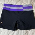 Lululemon Reversible Purple And Black Shorts Photo 1