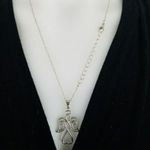 NEW Angel Drop Sterling Silver Plated Holiday Christmas Hypoallergenic Necklace Photo 2