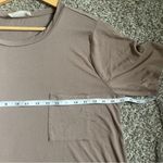 Zenana Outfitters 🦋 Tan Brown Short Sleeve Tee T-Shirt Casual Lightweight Comfy Photo 4