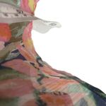 Takara  Women's Size 9 Floral Chiffon Babydoll‎ Button Front Sundress Maxi Dress Photo 8