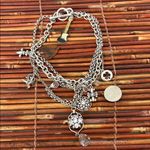 Lucky Brand Silver Multi-Charm Rock N Roll Necklace 16” Photo 5