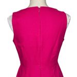 J.Crew  Scalloped Basketweave Square Neck Dress Women’s Size 6 Pink Cotton Photo 6