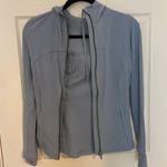 Lululemon Light Blue Running Zip Up Hoodie Photo 0