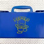 Pekkle Sanrio 95 Vintage Vinyl Window Case Handle Snap Closure Collapsible Blue Photo 4