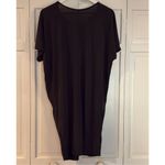 New York & Company black draped pocket front vneck dress M Size M Photo 9