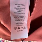 Vince Camuto Printed Midi Skirt Tie Front Wrap Metallic Threads Chili Oil L NWT Photo 5