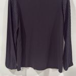 Drew Black Long Sleeve Mandarin Collar Blouse Size XS EUC Photo 2