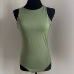 ReoRia Olive Green Sleeveless Bodysuit Photo 4