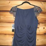 XScape Womens Beaded Collar Jersey Gown Dress Photo 7