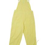 Carolina Blues Vintage 90s Pastel Yellow Nylon Overalls Photo 3