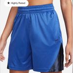 Nike NWT  Fly Women’s Basketball Shorts Blue Small Photo 0