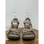 Teva Womens Ysidro Sandals Wedge Heel Ankle Strap Adjustable Beige Size 6.5 Photo 4