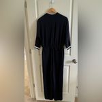 Lauren Ralph Lauren Women's 3/4 Sleeve Navy Jumpsuit Size 4 Blue Photo 3