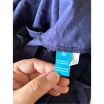 Tori Richard Navy Irina palm print dress with pocket size 6 96% cotton Photo 2