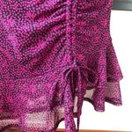 NWOT 4SI3NNA Terry Y2K Ruched Ruffle Hem Skirt S Pink Photo 6