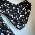 Gap  Black White Floral Dress Tunic Wide Sleeves Women’s size Small Modest‎ Fit Photo 1