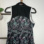 PGA Tour  Airflux 1/4 Zip Sleeveless Golf‎ Tank Black Multicolor Size Medium Photo 4