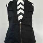 Peach Love California NWT Peach Love Black Utility Vest Sz SM Photo 1
