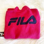 FILA NWT Logo Sherpa 1/4 Zip Pullover Pink Large Photo 2