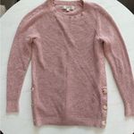 Loft Pink Sweater with Button Detail Photo 0