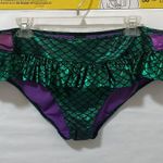 Disney Hot Topic The Little Mermaid Ariel 1-PC Green Scales Ruffled Cosplay Swim Bottoms $54.50 EUC XXL Photo 3