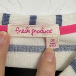 Fresh Produce  Blue White Striped Tunic Sweater Women OS Beachy Oversized Slouchy Photo 9