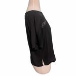 Levi's Levi’s Cutout Lace Keyhole Blouse Top Black Small Photo 3