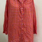 XiRENA Red Plaid Long Sleeve Dress boho Pink Photo 0