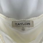 Taylor Cream Crochet Cable Knit Sleeveless Midi Dress Feminine Size S White Photo 5