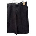 Madewell NWT Denim Culottes Johnston Black Wash High Rise Size 32 Photo 3
