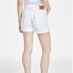 Levi's NWT LEVI’S White Denim Mid length Shorts Size 26 Photo 2
