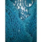 Free People Heart in Two Lace Mini Dress in Deep Ocean Blue Size XS Photo 12