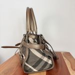 Burberry Pre-Owned Satchel Shimmer Nova Check Canvas Photo 4