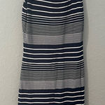 Maeve  stripped dress in‎ Anthropologie navy nautical Photo 0