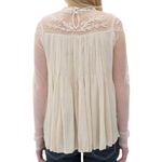 Buckle Sixes & Sevens cream embroidered mesh blouse size xs Photo 2