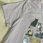 Mighty fine  light pink cat lover short sleeve tshirt, pullover, cotton blend; L Photo 2