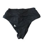 prAna  Aurelia Bikini Bottom High Rise Cheeky Ruched Black XS Photo 2