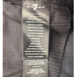 7 For All Mankind Womens Ankle Skinny Jeans Black Size 33 Denim Frayed Hem Photo 7