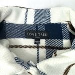 Love Tree Flannel Jacket Shacket Button Up Small Photo 8