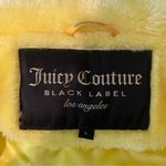 Juicy Couture Black Label Yellow Faux Fur Short Zip Up Jacket Size Large Photo 4