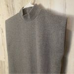 ZARA Mockneck Grey Textured Boxy Sleeveless Mini Dress -Gray Size L NWT Photo 5