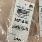 NEW ALFANI Removable Cups Laser Cut Seamless Bralette Creamy Ivory Medium Photo 3