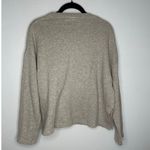 Disney  Parks Crewneck Sweatshirt Small Sequin Mickey Mouse Gray Pullover Cropped Photo 1