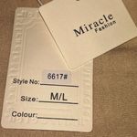 Miracle Womens M/L Boat Neck Top 3/4 Sleeve Casual Shirt Viscose Cotton Blend Size L Photo 4