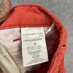 Jones New York  Jeans Capri Pants Coral Chelsea Cuffed Size 6 Petite Photo 2