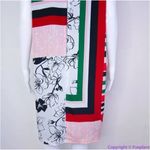 Slny New! floral print tie neck color block sleeveless dress, women's size 12 Photo 9