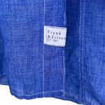 Frank & Eileen Murphy Blue Italian Classic Linen Shirtdress Size M Photo 4