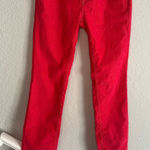 Free People Berry Corduroy Pants Straight Stretch Boho Indie Bright Size 28 Photo 0