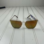 Claire’s Gold Metal Cat Eye Sunglasses with Mirrored Lenses – Women’s Photo 1